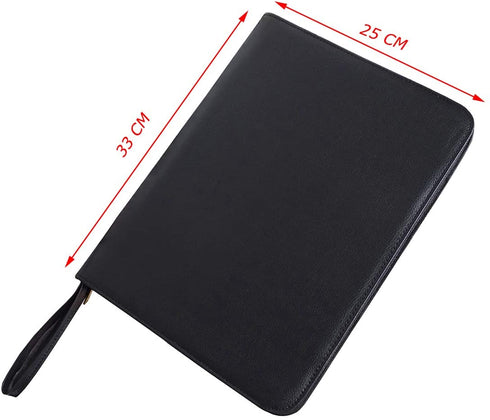 48 Fountain Pen Case PU Leather, Rollerball Pen Display Holder Bag, Pouch Large Capacity for your Collection - Black