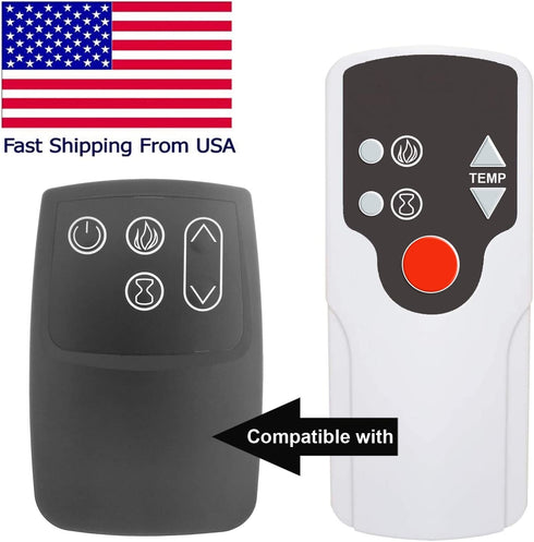 Replacement for Twin Star Fireplace Remote Control for 23II332FSL 25II332FSL 26II332FSL 28II332FSL 32II332FSL 33II332FSL 18II332CGL 23II332CGL 25II332CGL 26II332CGL 28II332CGL 32II332CGL 33II332CGL