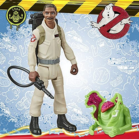 Ghostbusters Fright Features Winston Zeddemore Figure with Interactive Slimer Figure and Accessory, Toys for Kids Ages 4 and Up