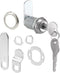 Defender Security U 9945 (Keyed Different) Drawer and Cabinet Lock – Secure Important Files and Drawers, 1 1/8”, Diecast Stainless Steel, Fits on 13/16” Max Panel Thickness