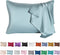 Mulberry Silk Pillowcase for Hair and Skin,Cooling Silk Pillow Case with Hidden Zipper,Allergen Proof Dual Sides Soft Breathable Smooth Both Sided Silk Pillow Cover.(20"x 36",1 Pcs,Aqua Blue)