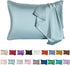 Mulberry Silk Pillowcase for Hair and Skin,Cooling Silk Pillow Case with Hidden Zipper,Allergen Proof Dual Sides Soft Breathable Smooth Both Sided Silk Pillow Cover.(20"x 36",1 Pcs,Aqua Blue)