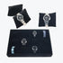Xintan Tiger Watch Tray 12 Slots Watch Tray Velvet Watch Show Tray Jewelry Watch Show Box Jewelry Trays Stackable (Black)