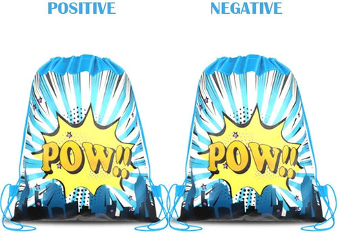 POKONBOY 24 Pack Kids Party Favors Drawstring Bags for Boys Party Supplies - Reusable Party Bags for Boys Girls Kids Birthday Party Supplies