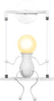 KAWELL Humanoid Creative Wall Light Adjustable Swing Metal Bedside Wall Lamp Modern Decor Wall Sconces Lighting Cartoon Doll Gift Wall Lamps LED Wall Light Fixtures Max 60W E26 White