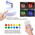 RGB Wireless Spotlight Indoor, Battery Operated Mini Accent Lights with Remote, Dimmable LED Spotlight Light for Display Painting Picture Artwork Closet, 2 Pack