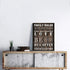 Family Rules Inspirational Wall Art, Funny Motto Art, Rustic Farmhouse Wall Decor (Brown)€¦