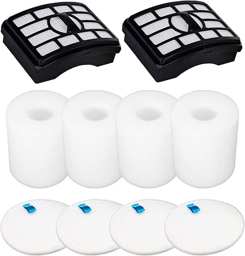 Vacuum Filters Replacement for Shark Rotator Professional Lift-Away NV500 NV501 NV502 NV503 NV505 NV510 NV520 NV552 ZU780 ZU782 ZU785 UV560, 2 Post Filters +4 Foam&Felt Filters, Part # XFF500 & XHF500