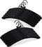 JS HANGER Padded Hanger for Sweaters - 17 Inch Extra Large Heavy Duty Satin Covered Coat Hangers No Shoulder Bump for Women Clothes, Sweaters, Dresses, Clothing, Weddings, Lingerie Pack of 10 , Black