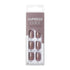 KISS imPRESS Color Press-On Nails, Gel Nail Kit, PureFit Technology, Short Length, “Taupe Prize”, Polish-Free Solid Color Manicure, Includes Prep Pad, Mini Nail File, Cuticle Stick, and 30 Fake Nails