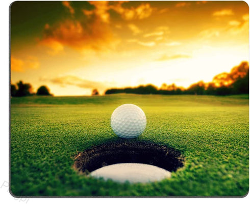 Golf Course Mouse pad,Golf Ball Near Hole Personality Desings Gaming Mouse Pad