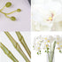 HinyoCo 5 Pcs Artificial Phalaenopsis Flowers Artificial Orchid Flowers 32 Inch Stem Plants for Home Wedding Decoration