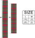 SUABO Table Runner Christmas Red and Green Tartan Plaid Striped Pattern Non-Slip Heat Resistant Modern Table Runners for Dinner Holiday Party Wedding Decoration 13 x 90 Inch