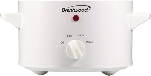 Brentwood Slow Cooker, 1.5 Quart, White