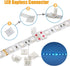 LED Light Strip Connectors Kit Includes 32.8Ft 4 Pin Extension Cable,Corner Connector,T Shape Connector,Strip to Strip Jumper,Strip to Wire Quick Connector,Mounting Clips for 5050 RGB LED Strip Light