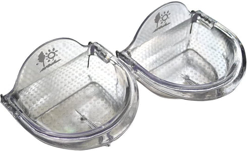 Bird Cage Seed Feeder Cup Shallow Style Set of 2 for Care , Treat (M)