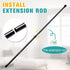 Blu-Pier Tech 1 Pack 5/8" Heavy Duty Spring Tension Rod, RV Tension Bars, Cupboard Rod Black 28 to 43 Inch,Black