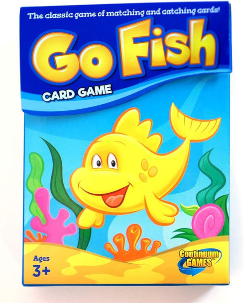Continuum Games Go Fish Classic Card Game Fun for Children Age 3 and Up , Blue