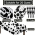 Cow Themed Birthday Party Supplies Decorations Tableware Set - Cow Print Cake Plates,Napkins,Tablecloth for kid Birthday and Baby Shower Decorations