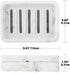 MoKo Soap Dish, Dual-Layer Resin Bar Soap Tray Container Box Case Holder with Detachable Slotted Draining Board Small Tray for Bathroom Kitchen Shower Bathtub Sinks Counter-top - White Marble