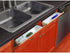 Aiwaiufu Kitchen Sink Front Trays Tip Out Tray Set 14 Inch Polymer Plastic White (2 Pack)