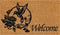 Calloway Mills 101931729 Hummingbird Welcome Doormat, 17" x 29" x 0.60", Natural, Black
