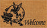 Calloway Mills 101931729 Hummingbird Welcome Doormat, 17" x 29" x 0.60", Natural, Black