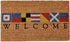 Calloway Mills 121601729 Nautical Welcome Doormat, 17" x 29", Multicolor