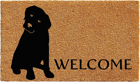 Calloway Mills 102961729 Labrador Doormat, 17" x 29", Natural/Black