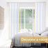 Gold Sheer Curtains for Kitchen 63 Inch Length Pair Set Rod Pocket Light Filtering Semi Transparent Window Drapes Gold Yellow Curtains for Bedroom Living Room Home Office Farmhouse Rustic 52x63 Long