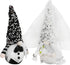 2 Pcs Bride & Bridegroom Wedding Dress Gnome Decoration, Shinning Wedding Dress Gnome Plush Present,Couple Dwarf Doll Elf Scandinavian Ornaments Home Decor Plot Gifts