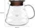 500ml Glass Teapot Coffee Kettle Tea Drip Pot Thickened Heat Resist Water Pot with Handle Lid for Hand Coffee Tea Brewing