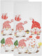 Christmas Gnomes Hand Bath Towel Highly Absorbent Soft Hanging Towels Winter Snowflake Xmas Tree Kitchen Dish Towel Set Washcloth 2pcs