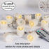 Flameless Candles Tea Lights with Remote Votive Candle LED Tea Light with Timer Realistic White Flickering Tealights Fake Candle - Battery Operated 200 Hours Holiday Decoration 1.3" Set of 12 Candles