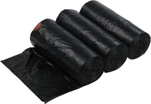Xowine 3 Gallon Drawstring Trash Bags, Black Garbage Bag, 105 Counts