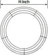 14 Inch Wire Wreath Frame Metal Round Wreath Form Making Rings Green for Christmas New Year Party Home Decoration DIY Macrame Floral Crafts Pack of 2
