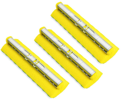Libman Nitty Gritty Roller Mop Refills, Green, Yellow, 3 Pack