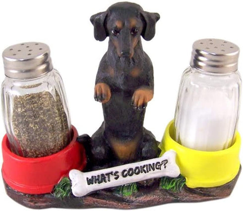 Hot N' Spicy Dachshund Salt & Pepper Shaker Holder