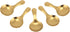 5Pcs Ice Cream Scoop, Mini Stainless Steel Short Handle Spoon for Tea Coffee Dessert Sugar Condiment Kids Eating(Gold)