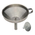 Norpro 5-Inch Stainless Steel Funnel with Detachable Strainer, Set of one, Silver
