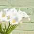 Mandy's 20pcs White Flowers Artificial Calla Lily Silk Flowers 13.4" for Home Kitchen & Wedding