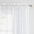 Lazzzy Sheer Curtains for Living Room Floral Embroidery 84 inch Long Rustic White Voile Window Curtain Drpaes for Bedroom Rod Pocket 2 Panels
