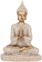 Buddha Statue Meditating Seated Carving Figurine Craft for Home Desktop Decoration Ornament