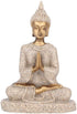 Buddha Statue Meditating Seated Carving Figurine Craft for Home Desktop Decoration Ornament