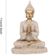 Buddha Statue Meditating Seated Carving Figurine Craft for Home Desktop Decoration Ornament
