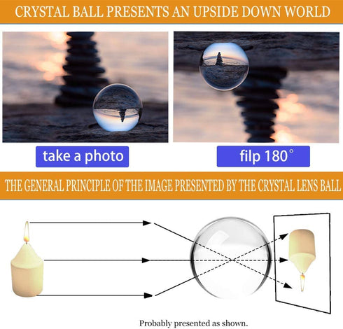 MerryNine K9 Crystal Ball, Photograph Crystal Ball with Stand and Pouch, K9 Crystal Sunshine Catchers Ball with Microfiber Pouch, Decorative and Photography Accessory (80mm/3.15" Set, K9 Clear)