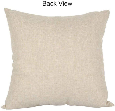 7COLORROOM Set of 4 Christmas Red Pillow Cover Lovely Snowman Festival Throw Cushion Cover Home Decorative Winter Cotton Linen Pillowcases 18" x 18"(Snowman)