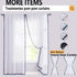 Pom Pom Yellow Sheer Curtains for Girl's Room 63" Linen Texture Voile Draperies for Bedroom 52" w 2 Pack