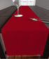 Encasa Homes Table Runner for 8 Seater Dining - Deep Red - Large 13 x 104 inch, 100% Cotton Plain Dyed Solid Colours Decorative Cloth for Party, Banquet, Restaurant & Outdoors - Machine Washable