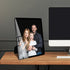 8x8 Picture Frame Black, Real Glass Frame, Hanging Picture Frame, Matted for wall and tabletop Decor (8x8, Black)